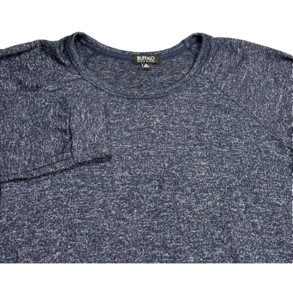 Buffalo David Bitten Pull Over Knit Sweater Mens Blue XL